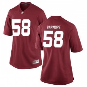 Women's Alabama Crimson Tide #58 Christian Barmore Crimson Replica NCAA College Football Jersey 2403YUIZ6